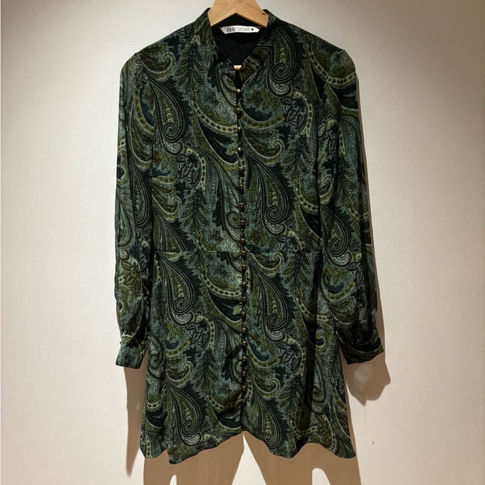 Accidental Boho Goddess Zara Paisley Tunic Top M